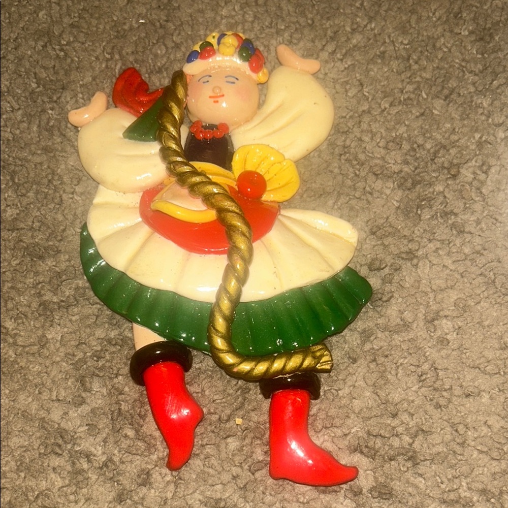 Handmade Czechoslovakian dancing doll